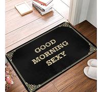 Zerbino per porta d'ingresso per esterni divertente Buongiorno sexy zerbino divertente tappetino da esterno decorazioni da spiaggia per la casa (colore: colore, dimensioni: 40 x 60 cm)