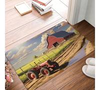 Zerbino per porta d'ingresso, per interni ed esterni, 40,6 x 61 cm, antiscivolo, per ingresso, fattoria, mattina, fienile, ingresso, assorbente, resistente allo sporco, per ingresso, interni, patio