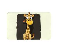 Zerbino per porta d'ingresso, per interni ed esterni, 50,8 x 80 cm, antiscivolo, lavabile, motivo giraffa, tappeto per ingresso super assorbente