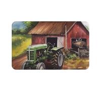 Zerbino per porta d'ingresso, per interni ed esterni, 50,8 x 80 cm, antiscivolo, lavabile, per trattore in fattoria, tappeto per ingresso super assorbente