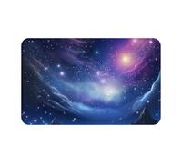 Zerbino per porta d'ingresso, per interni ed esterni, con stelle misteriose, facile da pulire, resistente alle macchie e allo sbiadimento, tappetino da bagno assorbente in flanella, 40 x 80 cm