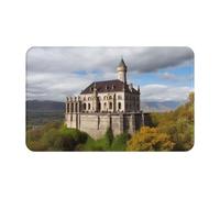 Zerbino per porta d'ingresso, per tutte le stagioni, resistente, per ingresso, zerbino a basso profilo, monumenti storici dell'Armenia, tappetino assorbente antiscivolo per ingresso, 50,8 x 80 cm
