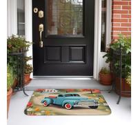 Zerbino per porta d'ingresso, tappetino di benvenuto per interni ed esterni, antiscivolo, per pickup, camion, zerbino per ingresso interno ed esterno, portico, tappeto da bagno, 40,6 x 61 cm