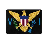 Zerbino Per Porta Us Virgin Islands Flag Robusto Zerbino Ingresso Interno Morbide Tappetino Entrata Per Veranda Bagno Casa 60X40Cm