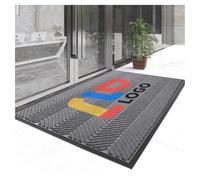Zerbino Personalizzabile con Il Vostro Testo,Zerbini Commerciali Personalizzato Interni ed Esterno Tappetino Ingresso Personalizzati per Garage Giardino Casa (90×60cm)