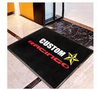 Zerbino Personalizzato,Tappeti Personalizzati per Interni Esterni Tappetone Gomma Antiscivolo Tappetino Personalizzato con Il Tuo Testo Tappeto per Azienda Ufficio Edificio Impresa Benvenu (100×60cm)