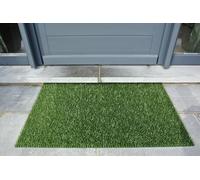 Zerbino sintetico astroturf per ingresso da esterno polietilene VERDE cm 90x55x2