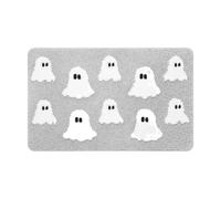 Zerbino Spoboooky con scritta "Welcome to Our Funny Home", per camera da letto, bagno, motivo: Halloween 2025, 30 x 45 cm, lavorato a maglia (D, 40 x 60 cm)