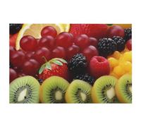 Zerbino super assorbente, antiscivolo, tappetino di benvenuto per ingresso, resistente, con frutta fresca, facile da pulire, tappeto morbido per interni ed esterni, garage, patio