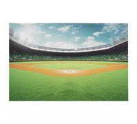 Zerbino super assorbente, antiscivolo, tappetino di benvenuto per ingresso, resistente, verde, campo da baseball, sfondo, tappeto da ingresso, facile da pulire, morbido tappeto per interni, esterni