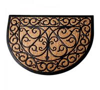 Zerbino Tappetino 75x45cm Zerbino Semicerchio Cocco Gomma Campagna