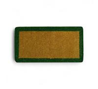 Zerbino tappeto imperiale con fascia verde in cocco annodato a mano spessore 38 mm