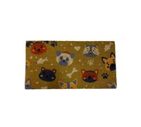 Zerbino Tappeto Velcoc "Candy" Da Ingresso 40x75 Cm Cocco Naturale Stampato