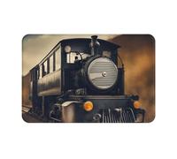 Zerbino ultra sottile con stampa locomotiva, tappeto perfetto per porta d'ingresso, porta posteriore, patio e ingresso
