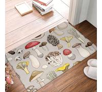 Zerbino Various Mushrooms Moderno Zerbino Ingresso Interno Resistente Tappetino Per Veranda Interno Bagno 60X40Cm