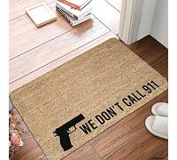 Zerbino We Don'T Call 911 Greeting Moderno Zerbino D'Ingresso Robusto Tappeto D'Ingresso Per Veranda Soggiorno Cucina 60X40Cm