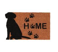 Zerbino, Zerbino Di Cocco Casa Con Cane E Zampe 43x74cm ESSCHERT DESIGN