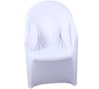 Zerci Beach Chair mobili Copertura Singola Elasticizzato Slipcover Divano Protector, White, Taglia Unica (Solo Copertina, Nessuna Sedia)