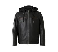 Zerimar Giacca Uomo - Giacca in Pelle Uomo - Giacca Uomo Elegante - Giubbotto Uomo - Giacca Uomo Casual - Giacca Pelle Uomo Moda e Confort e Stile per Ogni Occasione - Colore Nero Liscio - Taglia XL