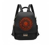 Zerimar Zaino in vera pelle - Design elegante e professionale per uso quotidiano e occasionale - Ultime unità- Zaino 28 x 13 x 23 cm, Nero