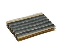 ZERINT TS-160D15 Tappo di Riparazione Pneumatici, 15 Pezzi 6 x 100 mm Tappo Sigillante per Pneumatici Senza Camera D'aria Nero, Catena di Riparazione Pneumatici per Auto, Bici, UTV, ATV, Carrello