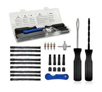 ZERINT TT-M26 Kit Riparazione Pneumatici da 26pcs Kit Ripara Gomme, Kit di riparazione forature auto, Adatto per Riparazioni di Forature in Situazioni di Emergenza Stradale