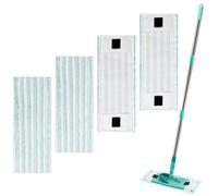 Zeripikfoasp 4 Pezzi Panno Mocio di Ricambio Compatibile con Leifheit Clean Twist M Ergo Micro Duo, Testine di Ricambio Del Mocio, Efficiente Assorbimento Dell'acqua, Forte Decontaminazion