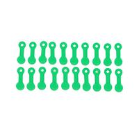 Zerk - Tappi a scatto per auto e moto, in silicone, 20 pezzi, colore: verde fluorescente (versione luminosa)