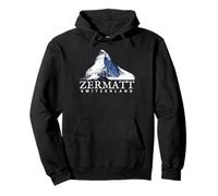 Zermatt Svizzera T-Shirt, Swiss Alps Mountain Tee Felpa con Cappuccio