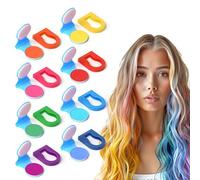 Zernblend gesso temporaneo per capelli a 8 colori, tintura per capelli per ragazze, bambini e adulti, trucco per capelli lavabile per feste, eventi e celebrazioni