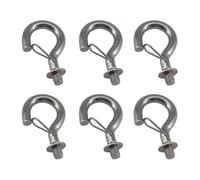 Zerniple Ganci M8 in acciaio inox 304 a vite per soffitto, con fibbia a molla, 6 pezzi