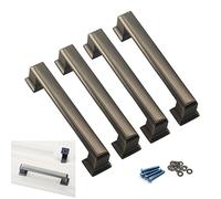 Zerniple Maniglia da 128 mm in lega di zinco solida maniglia per cassetti armadio cucina armadio maniglia maniglia armadio manopole (4 pezzi)