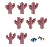 Zerniple Manopole per porte in ceramica rosa con manico per camera dei bambini, 8 pezzi