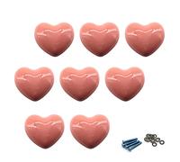 Zerniple Pomelli per porte in ceramica per cassetti, per camera dei bambini, con viti (8 pezzi)