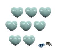 Zerniple Pomelli per porte in ceramica per cassetti, per camera dei bambini, con viti (8 pezzi)