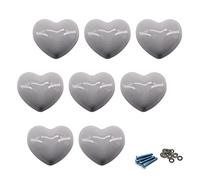 Zerniple Pomelli viola in ceramica per cassetti e armadietti, con viti (8 pezzi)