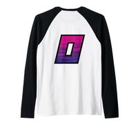 Zero # 0 Jersey Numero Uniforme, Viola & Rosa Camo Maglia con Maniche Raglan