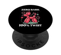 Zero Bark 100% Twist Palloncino a forma di cane per gli aman PopSockets PopGrip Adesivo