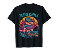 Zero Centre Axolotl - Skateboard Sunset Style Maglietta