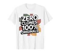 Zero Clones 100% Originals Bold Maglietta