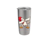 Zero Cluck Dabbing Chicken - Divertente regalo umoristico per pollame Bicchiere termico in acciaio inox doppia parete