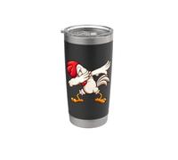 Zero Cluck Dabbing Chicken - Divertente regalo umoristico per pollame Bicchiere termico in acciaio inox doppia parete