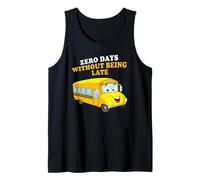 Zero Days Without Being Late - School Bus Driver Graphic Canotta