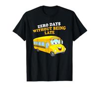 Zero Days Without Being Late - School Bus Driver Graphic Maglietta con Stampa Grafica Economica