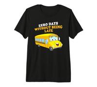 Zero Days Without Being Late - School Bus Driver Graphic Maglietta Premium