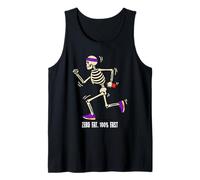 Zero Fat 100% Fast Halloween Skeleton Runner Running Canotta