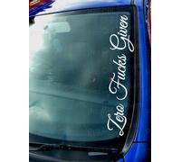 Zero Fcks Data Funny Novelty Custom Car Window Bumper Sticker Decal JDM Scene