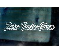 Zero Fcks Dato Personalizzato Slogan Auto Finestra Paraurti Piccolo A Adesivi
