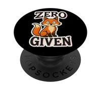 Zero Fox Given - Divertente design sarcastico intelligente con parole PopSockets PopGrip Adesivo
