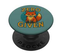 Zero Fox Given - Divertente design sarcastico intelligente con parole PopSockets PopGrip Adesivo